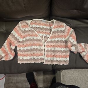 Elegant Striped Women's Cardigan